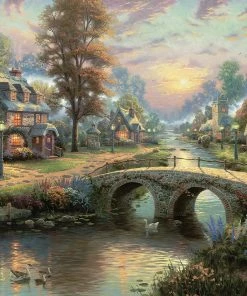 Promo 🔔 Ceaco 2000 Pieces Sunset On Lamplight Lane 🤩
