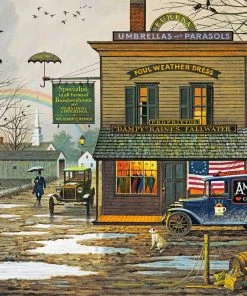 Wholesale ⭐ Buffalo Games 300 Pieces Dampy Donuts On A Dreary Day 💯