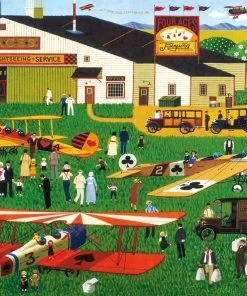 Cheap 🌟 Buffalo Games 1000 Pieces Four Aces Flying School 🛒