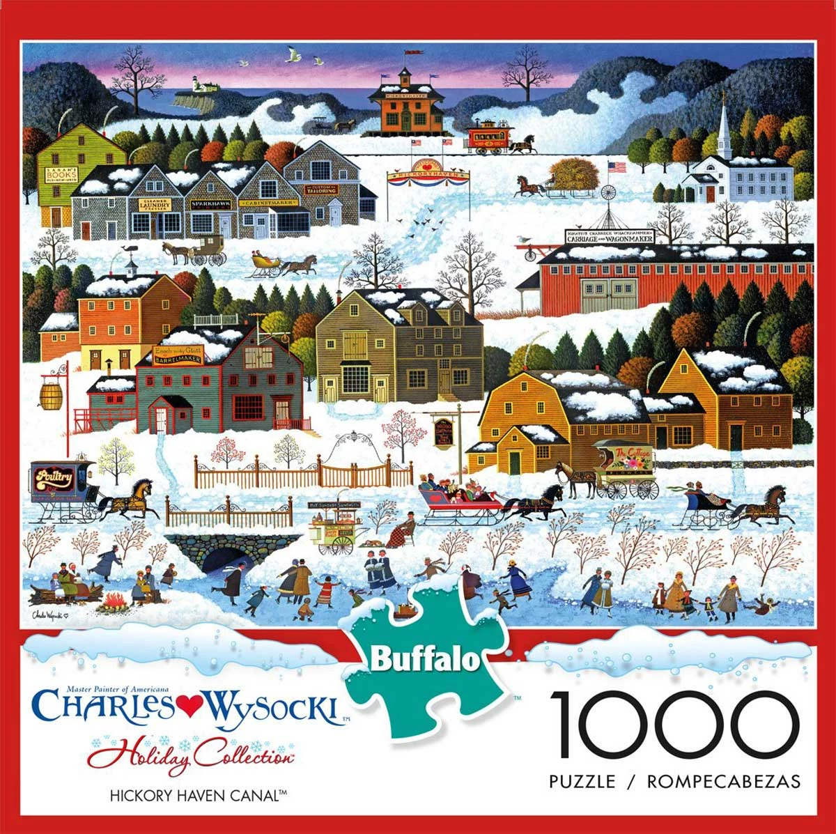 New ⭐ Buffalo Games 1000 Pieces Hickory Haven Canal ✨ - Image 2