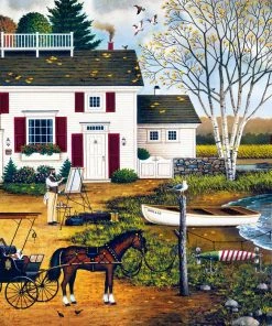 Brand new ๐ Buffalo Games 1000 Pieces Birch Point Cove ๐