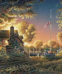 Best Pirce ⌛ Buffalo Games 1000 Pieces Good Evening, America! 👏