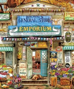 Discount 👍 Buffalo Games 1000 Pieces Brown's General Store 💯