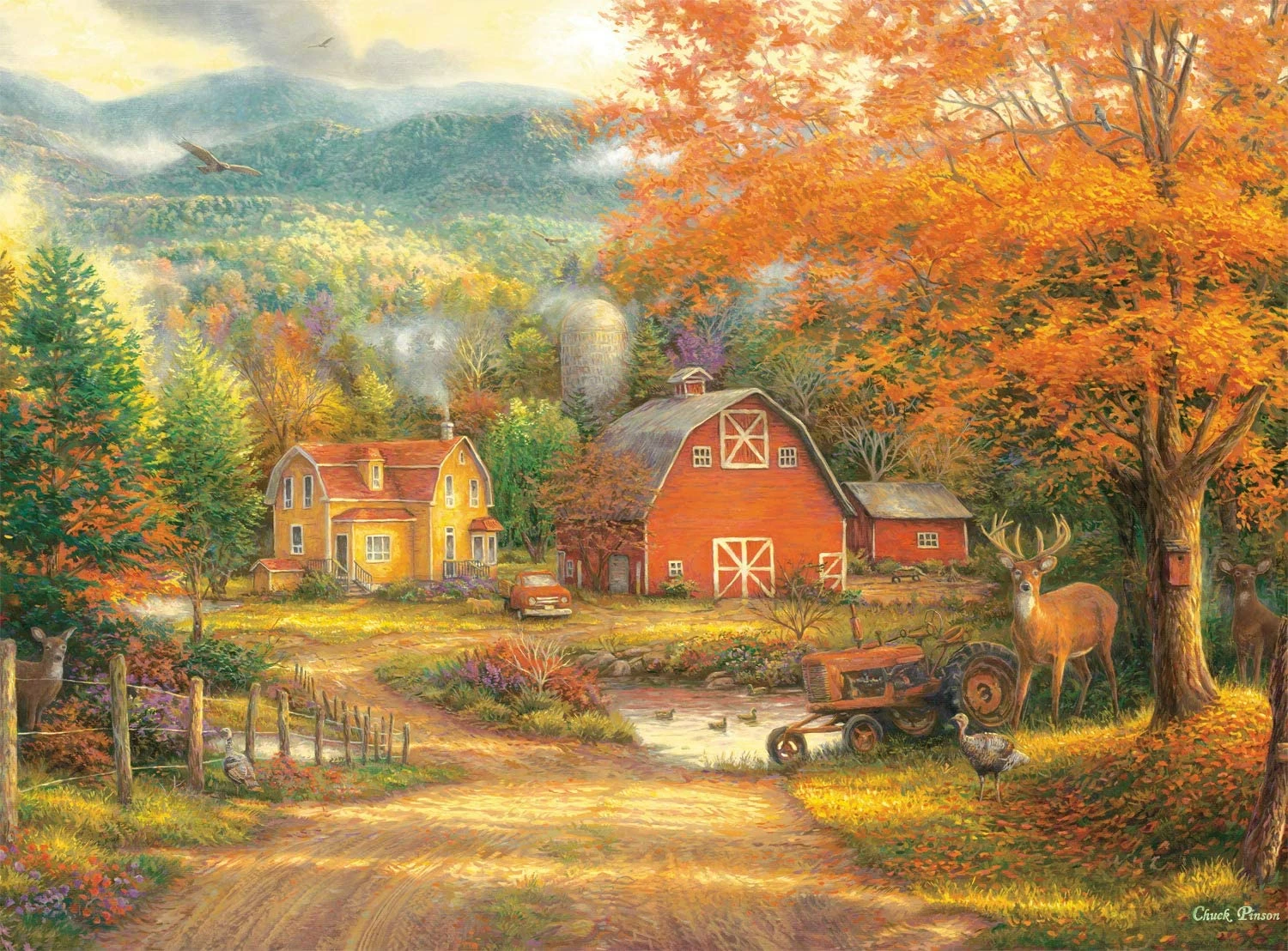 Discount β¨ Buffalo Games 1000 Pieces Country Roads Take Me Home π₯