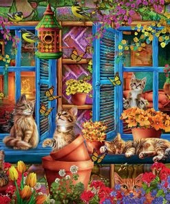 Outlet 😍 Buffalo Games 750 Pieces Cats Fantasy 😀