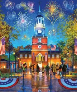 Budget 👏 Buffalo Games 500 Pieces Independence Hall 🥰