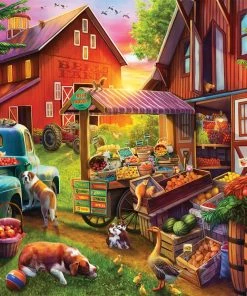 Brand new ๐ฅ Buffalo Games 500 Pieces Bell's Farmย New ๐งจ