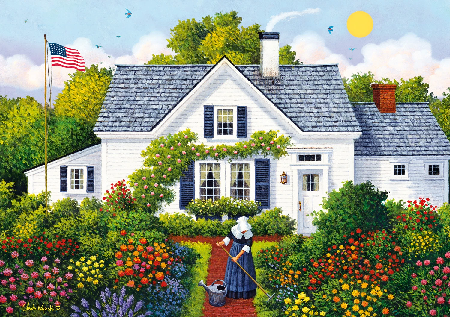 Promo π Buffalo Games 300 Pieces Elizabeth's Garden β