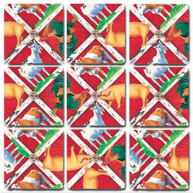 Discount 👏 Scramble Squares 9 Pieces Farm Animals 🔔