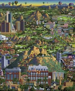 Discount 🤩 Dowdle Folk Art 1000 Pieces Valley Of The Sun 🌟