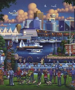 Coupon ✨ Dowdle Folk Art 1000 Pieces Stanley Park 🌟