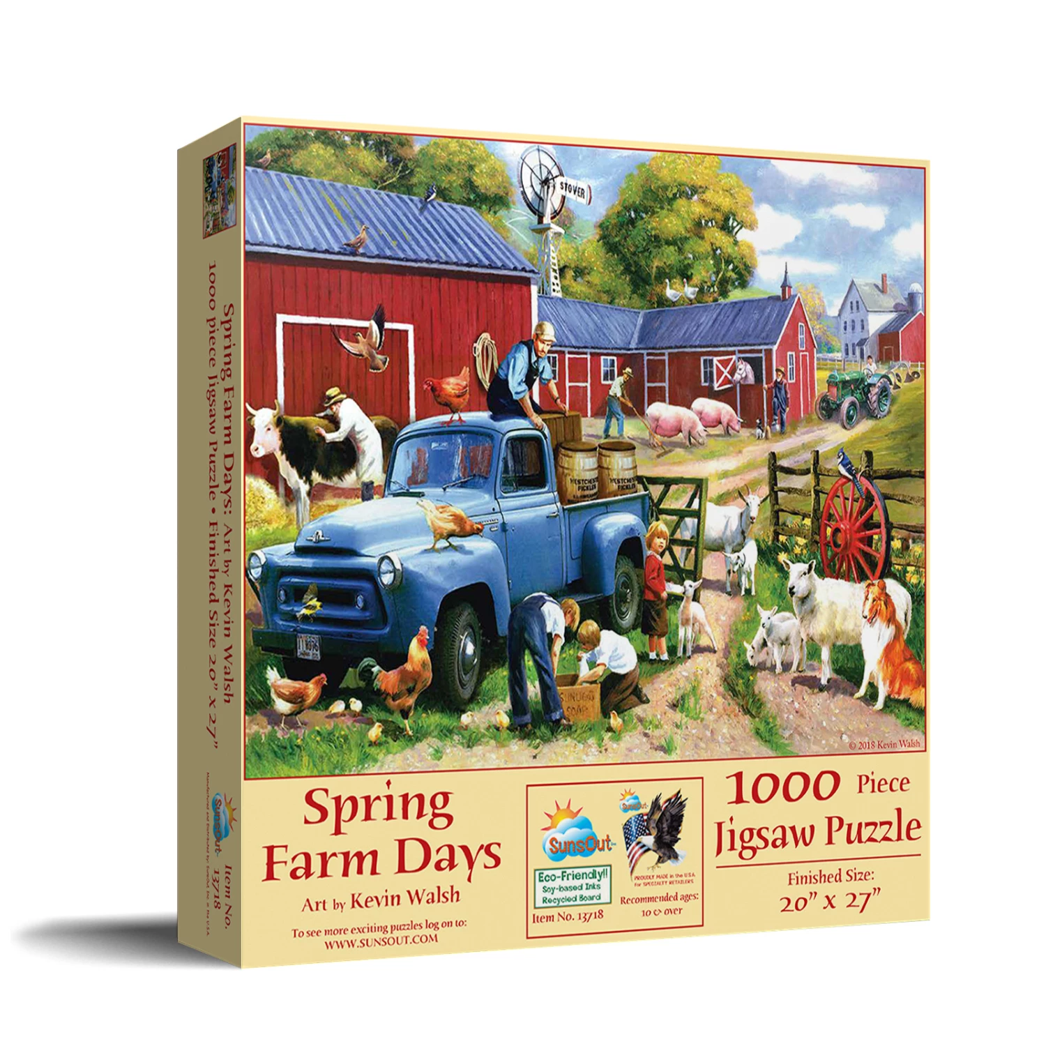 Discount π SunsOut 1000 Pieces Spring Farm Days π - Image 2