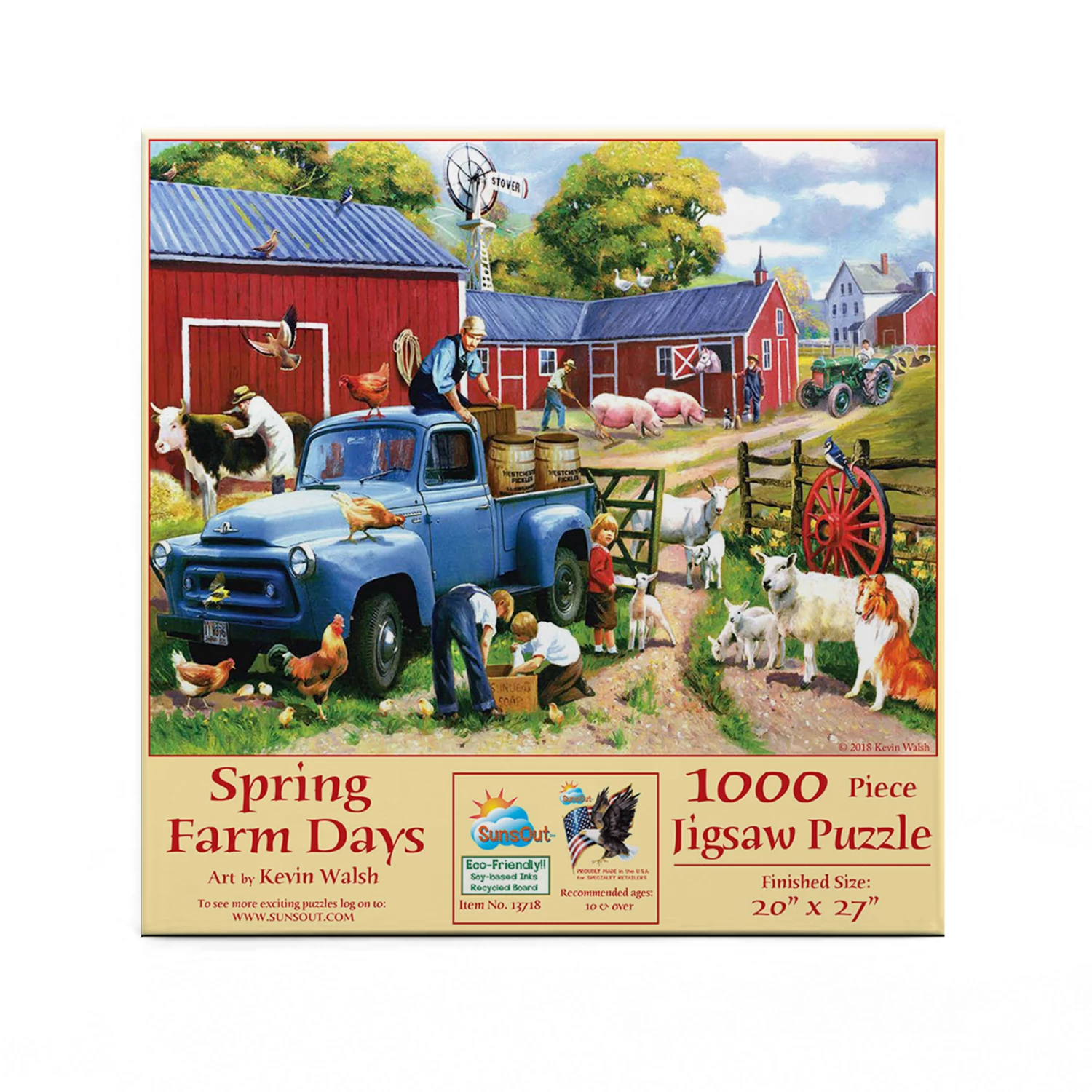 Discount π SunsOut 1000 Pieces Spring Farm Days π - Image 3