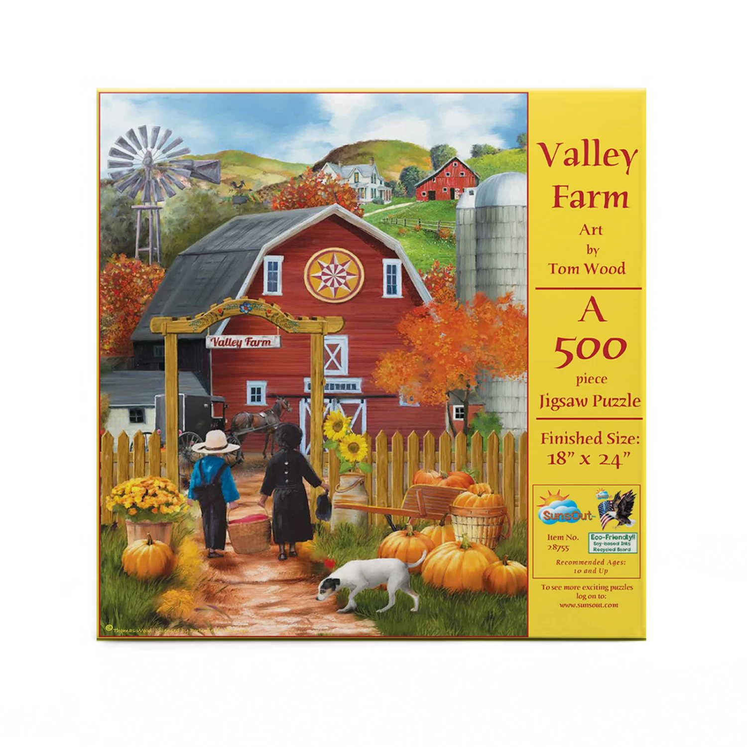 Best Sale π SunsOut 500 Pieces Valley Farm β€οΈ - Image 3