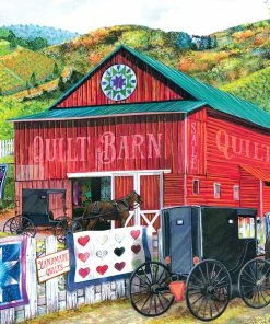 Best Sale ✔️ SunsOut 1000 Pieces Stopping At The Quilt Barn 👍