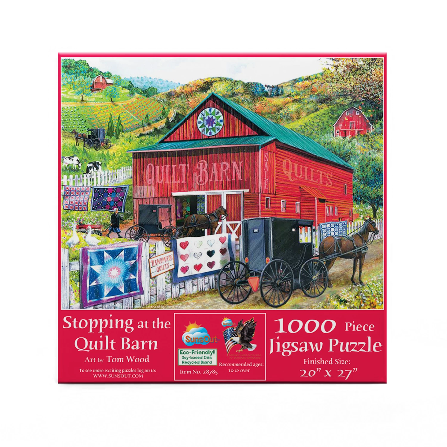 Best Sale βοΈ SunsOut 1000 Pieces Stopping At The Quilt Barn π - Image 3