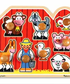 Outlet 👍 Melissa And Doug 8 Pieces Large Farm 🛒