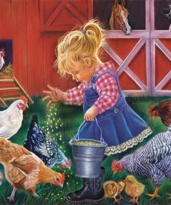Flash Sale 💯 SunsOut 500 Pieces Little Farm Girl 😀