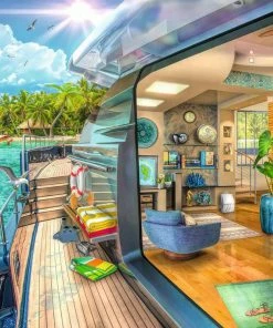 Cheap 🔔 Ravensburger 1000 Pieces Tropical Island Charter 🌟