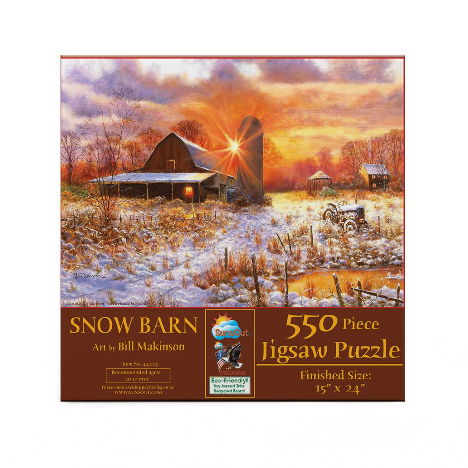 Best deal ⌛ SunsOut 550 Pieces Snow Barn 🌟 - Image 3