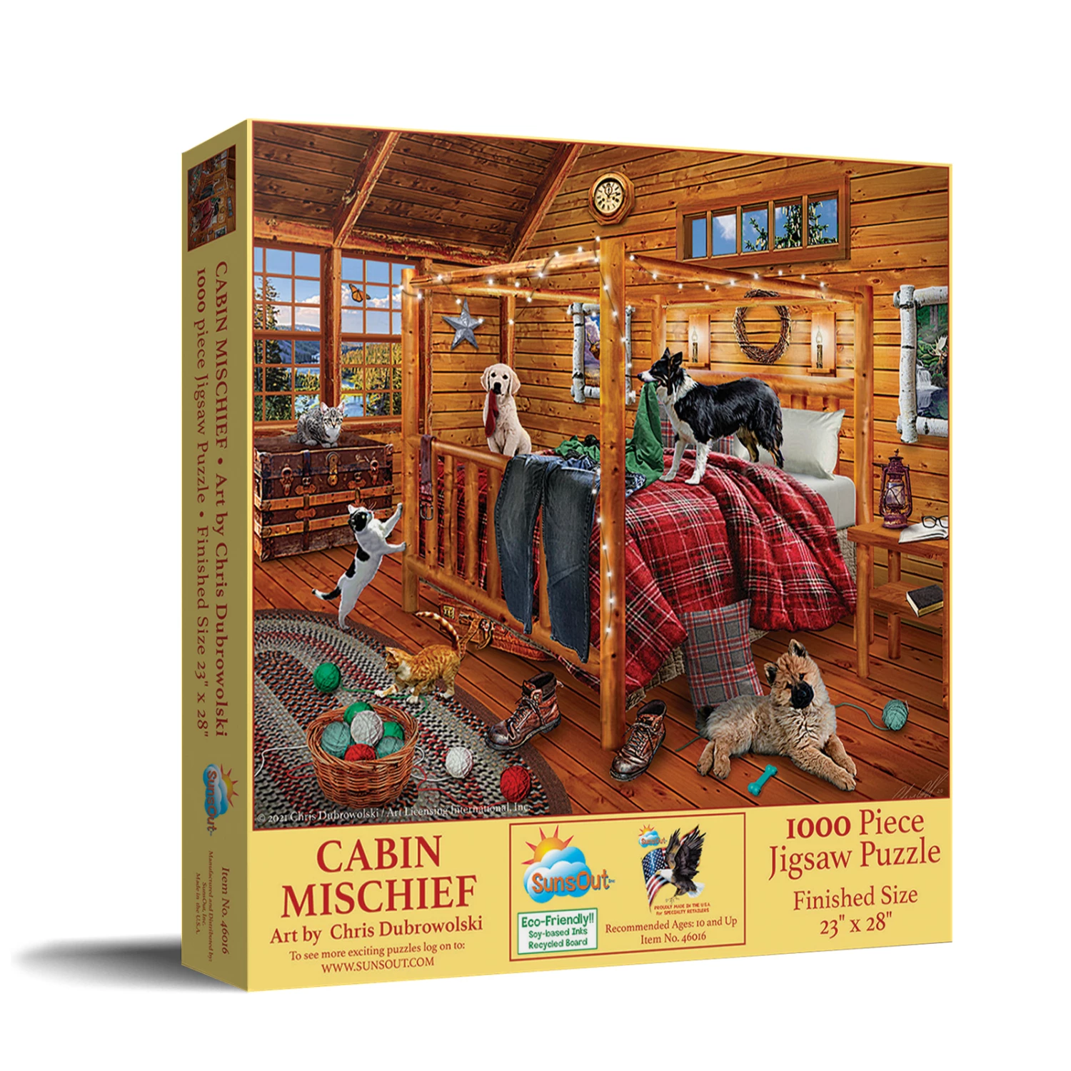 Best deal π SunsOut 1000 Pieces Cabin Mischief β - Image 2