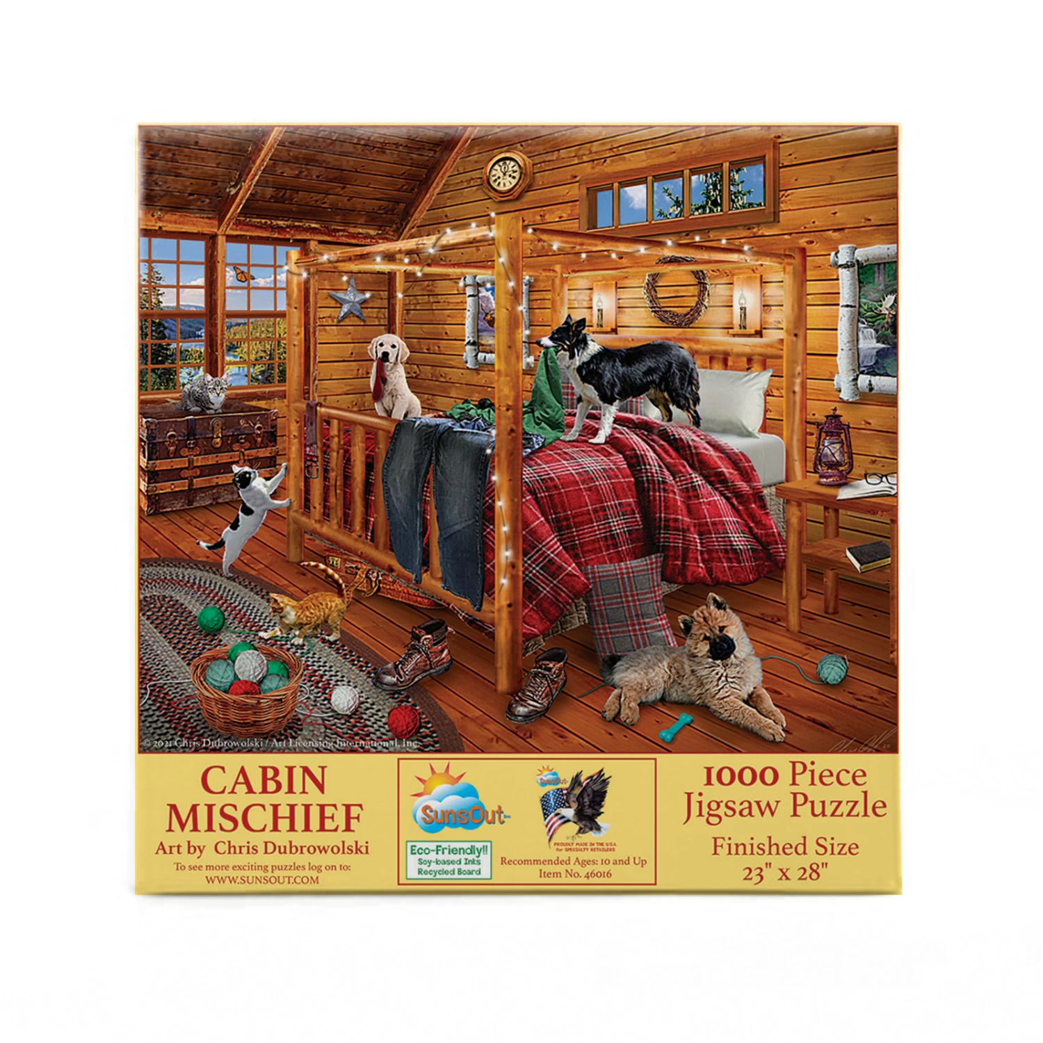 Best deal π SunsOut 1000 Pieces Cabin Mischief β - Image 3