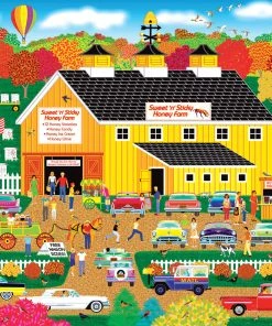 Flash Sale ✨ RoseArt 1000 Pieces Home Country - Sweet 'N' Sticky Honey Farm 🎉