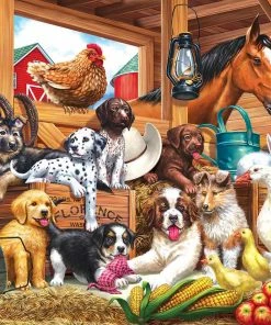 Deals 💯 RoseArt 300 Pieces Barnyard Puppy Pals 👍