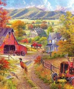 Promo 👏 RoseArt 300 Pieces Down The Country Road 🎁