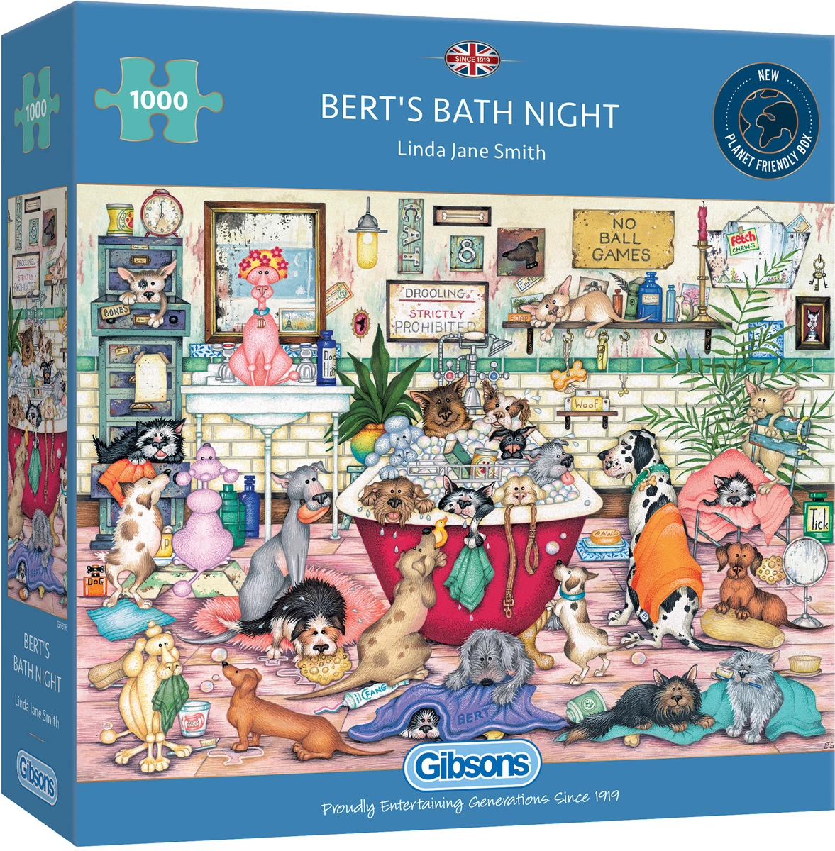 Flash Sale 𧨠Gibsons 1000 Pieces Bert's Bath Night β€οΈ - Image 2