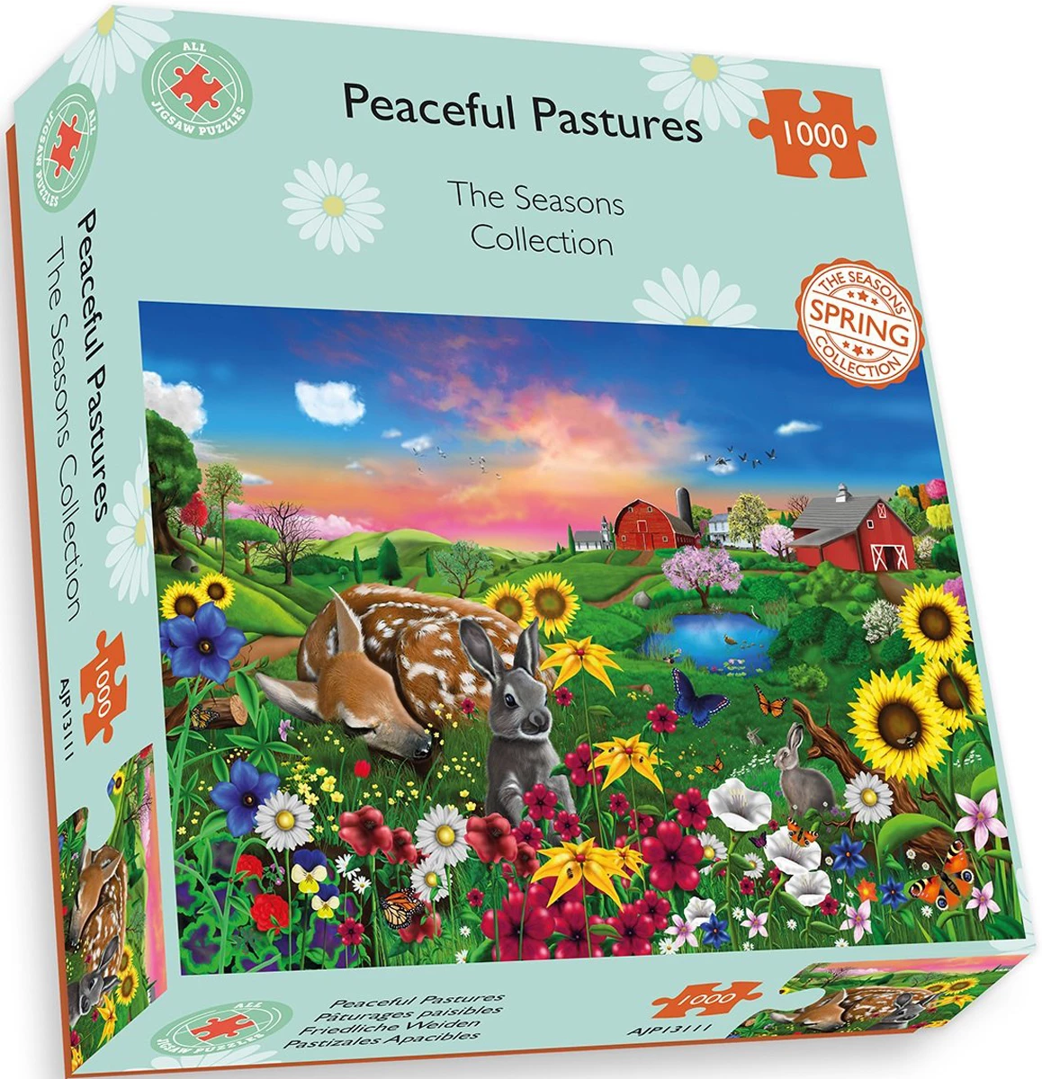 Cheap π― All Jigsaw Puzzles 1000 Pieces Peaceful Pastures π - Image 2