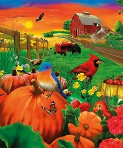 Best Pirce 🛒 All Jigsaw Puzzles 1000 Pieces Birds Of Pumpkin Farm 👏