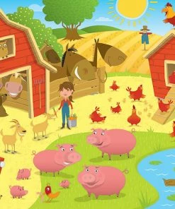 Best Pirce 🧨 Cobble Hill 36 Pieces Higgledy Piggledy Farm 😉