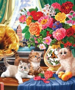Best reviews of 🔥 RoseArt 500 Pieces Kittens And Colorful Flowers 🥰
