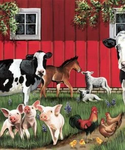 Cheapest 🎉 Cobble Hill 35 Pieces Red Barn Farm 🔥