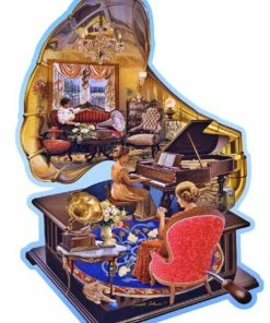 New 🌟 Wooden City 250 Pieces Cozy Gramophone ❤️