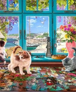 Hot Sale 🔔 Wooden City 1000+ Pieces Puzzler's Desk ✨