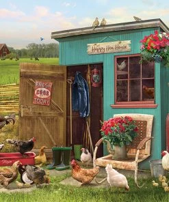 Promo ❤️ Cobble Hill 35 Pieces Happy Hens 😀