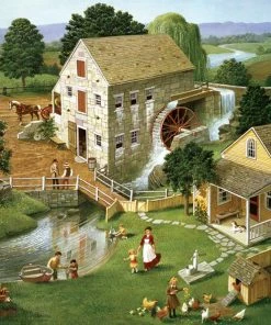 Best Sale ❤️ Cobble Hill 500 Pieces Four Star Mill 🎉