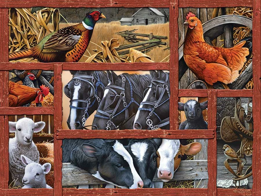 New 🔥 Cobble Hill 275 Pieces Farmyard Friends 😀