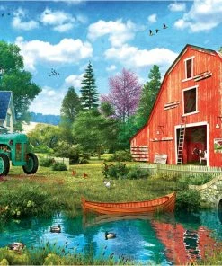 Wholesale 🔔 Eurographics 1000 Pieces The Red Barn - Tin Packaging 🎁
