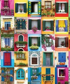 Coupon 🧨 Eurographics 2000 Pieces Mediterranean Windows 🔔