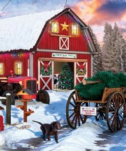 Deals ⭐ Eurographics 550 Pieces Holiday Farm Tin ⌛