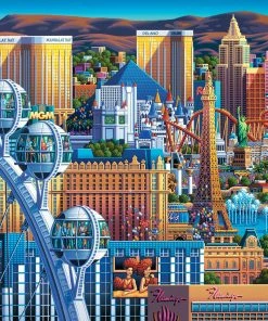 Top 10 🎉 Dowdle Folk Art 500 Pieces Las Vegas Great Wheel ✨