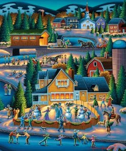 Brand new 🎁 Dowdle Folk Art 500 Pieces Through The Woods 😉