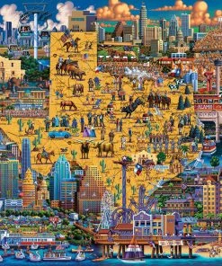 Coupon 🥰 Dowdle Folk Art 100 Pieces Best Of Texas 🤩
