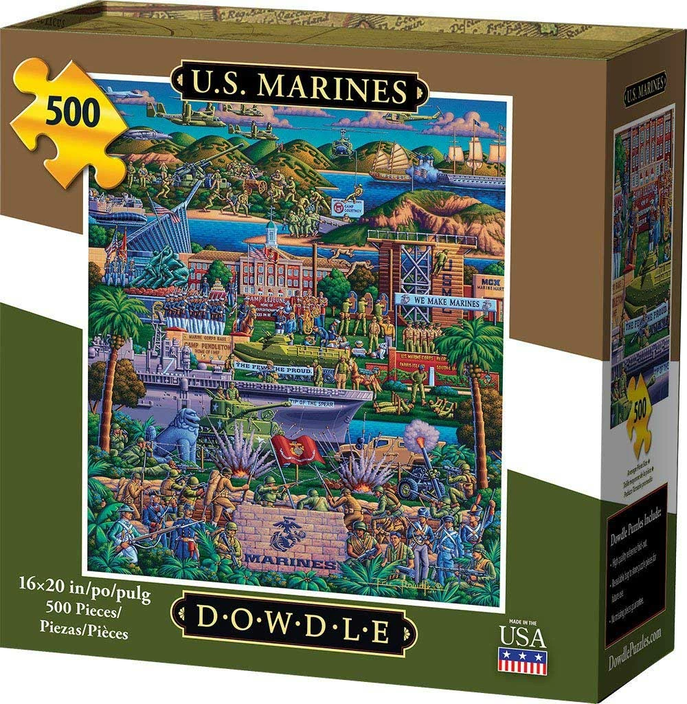 Cheapest 𧨠Dowdle Folk Art 500 Pieces U.S. Marines π - Image 2