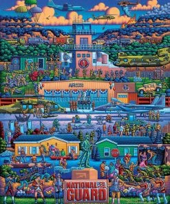 Coupon 🛒 Dowdle Folk Art 500 Pieces U.S. National Guard 🌟