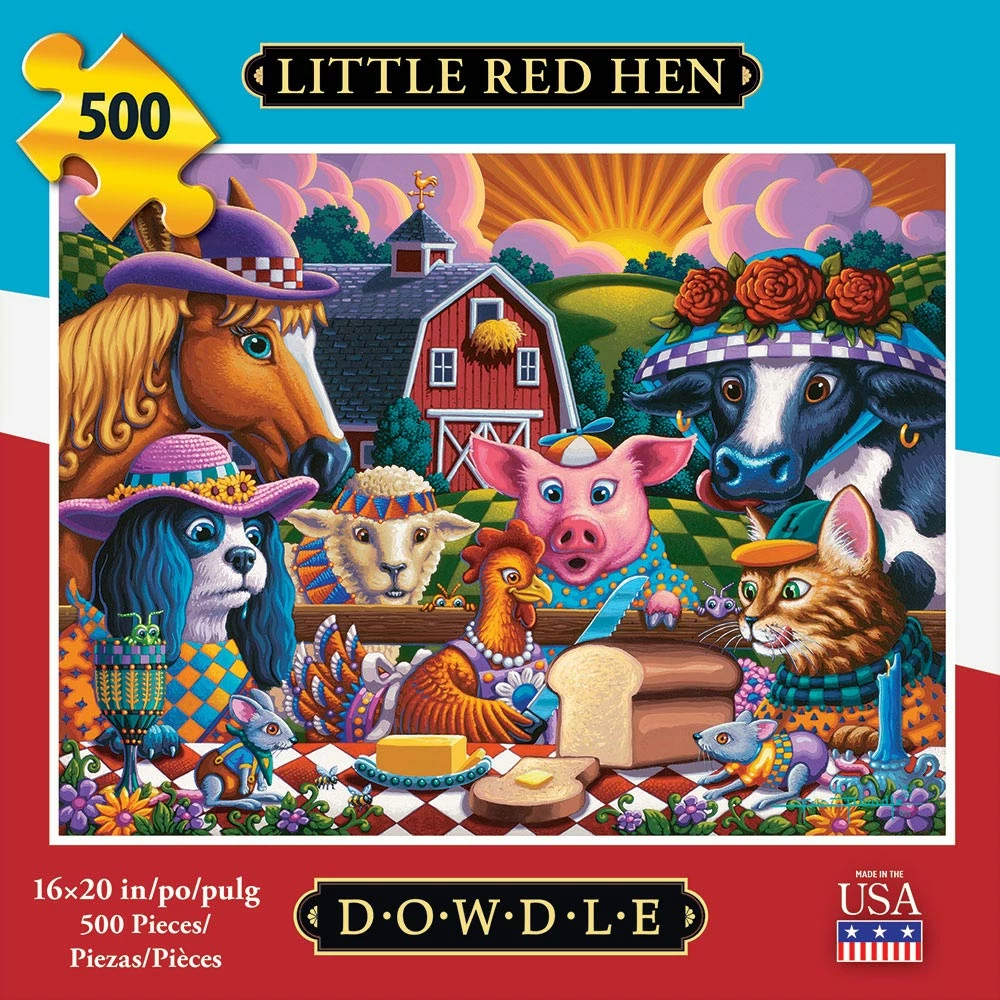 Hot Sale β€οΈ Dowdle Folk Art Pieces Little Red Hen π―