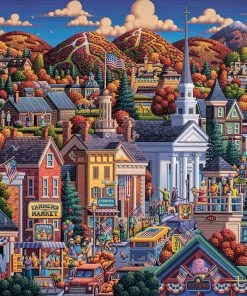 Outlet 🎉 Dowdle Folk Art 500 Pieces Stowe ✔️